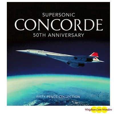 2019 BU 50p Pack (3-Coins) - 50th Anniversary Concorde